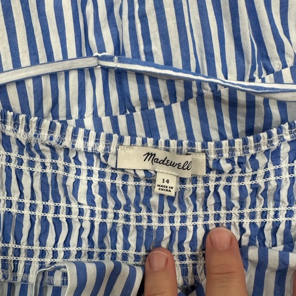 Madewell Empire Waist Tiered Maxi Dress In Stripe - Picture 12 of 13